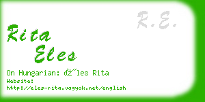 rita eles business card